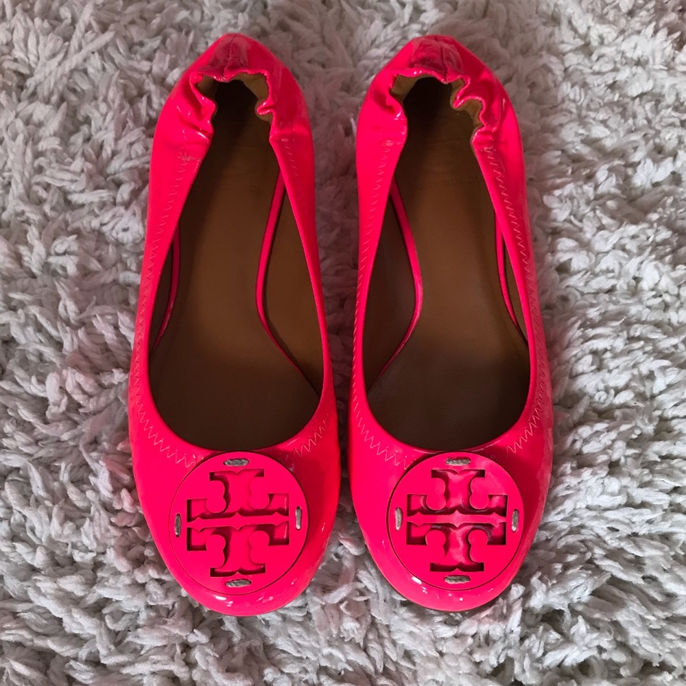 Unique Tory Burch Patent Leather 💖 Pink 💖 Revas